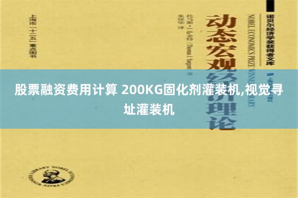 股票融资费用计算 200KG固化剂灌装机,视觉寻址灌装机