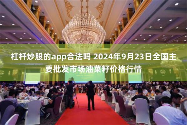 杠杆炒股的app合法吗 2024年9月23日全国主要批发市场油菜籽价格行情