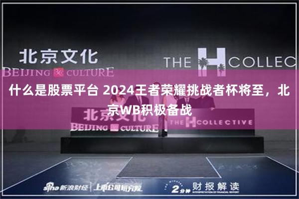 什么是股票平台 2024王者荣耀挑战者杯将至，北京WB积极备战