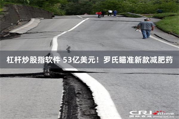 杠杆炒股指软件 53亿美元！罗氏瞄准新款减肥药