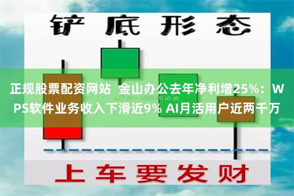 正规股票配资网站  金山办公去年净利增25%：WPS软件业务收入下滑近9% AI月活用户近两千万